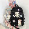 Schoolbagins style large capacity high school backpack for women, Korean version Harajuku ulzzang cartoon backpack, elementary school backpack