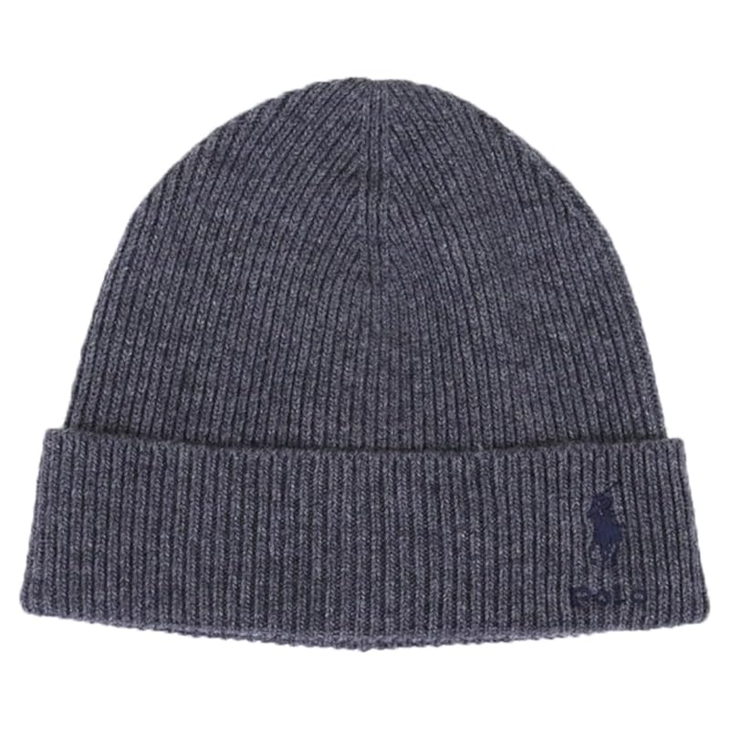 

(Polo Ralph Lauren) men s ladies pony embroidery wool/nylon/rayon knit cap knit hat 01080112-GREY [product]