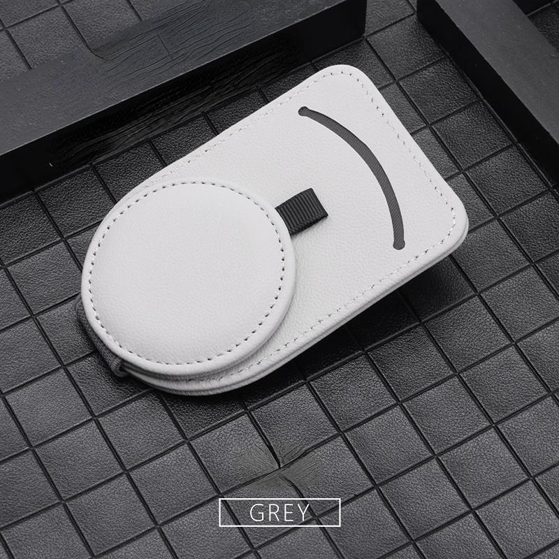 Sunglass Holder for Car Visor,Magnet Sunglasses Holder for car,Leather Car Sunglass Holder,Visor Sunglasses Clip with Storing Glasses Cards