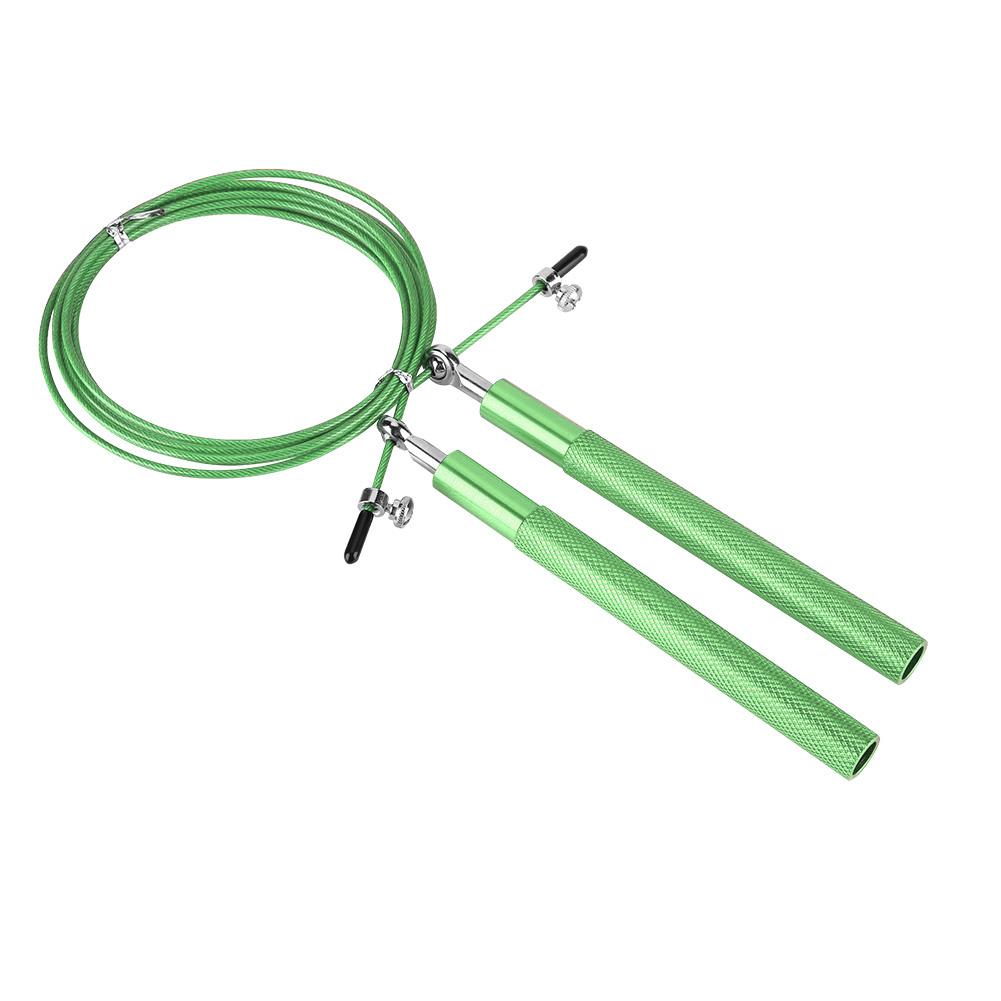 

Aluminium Alloy Handle Speed Jump Skipping Rope Sports Training Equipment зелёный