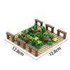 MOC Farm Set Stavebnice Plodina Rostlina Dýně Konírna Kráva Kruh Zvířata Město Pohled na ulici Kostky Model Hračky