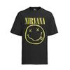 Nirvana Smaily Gelb Kurt Cobain Band Rock KOnzert Lachen Bio Herren T-Shirt