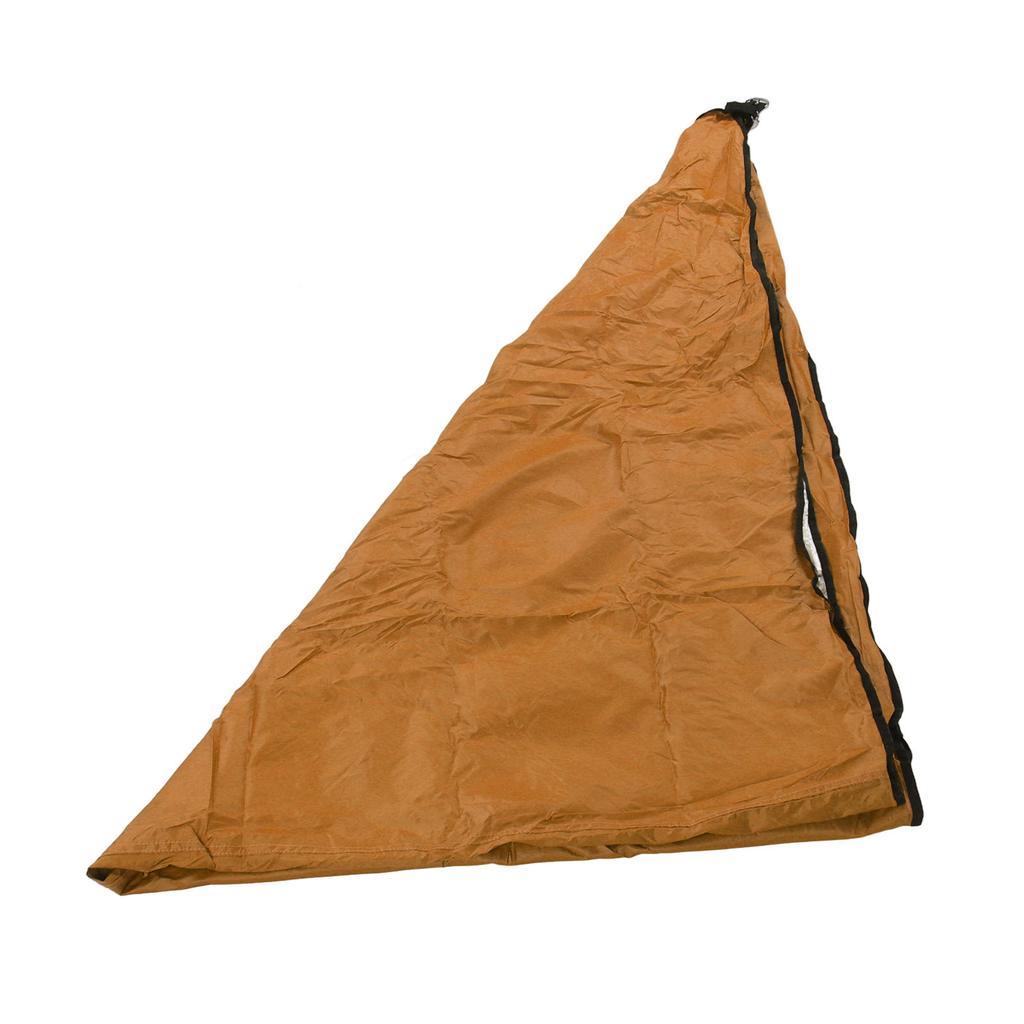Triangle Sun Shade Sail Canopy Outdoor Pool Shade Cloth Suncreen Awning Shade with Silver Coated Orange