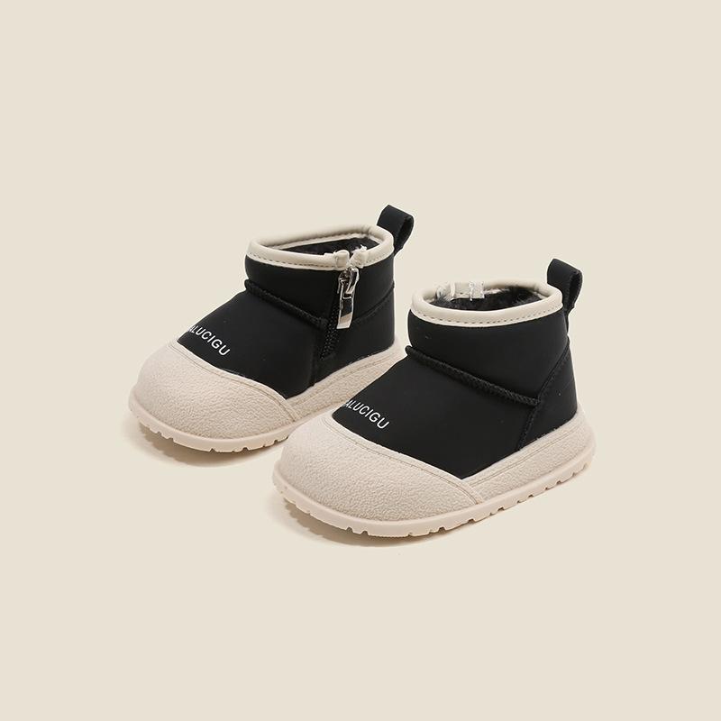 Baby Warm Snow Boots Girls Plus Velvet Cotton Boots Boys Lightweight Toddler Shoes