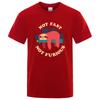 Not Fast Not Furious Cartoons Printing Men Tee Shirts Breathable Brand Tops Street Fashion T-shirt Mens Casual Summer T Shirts