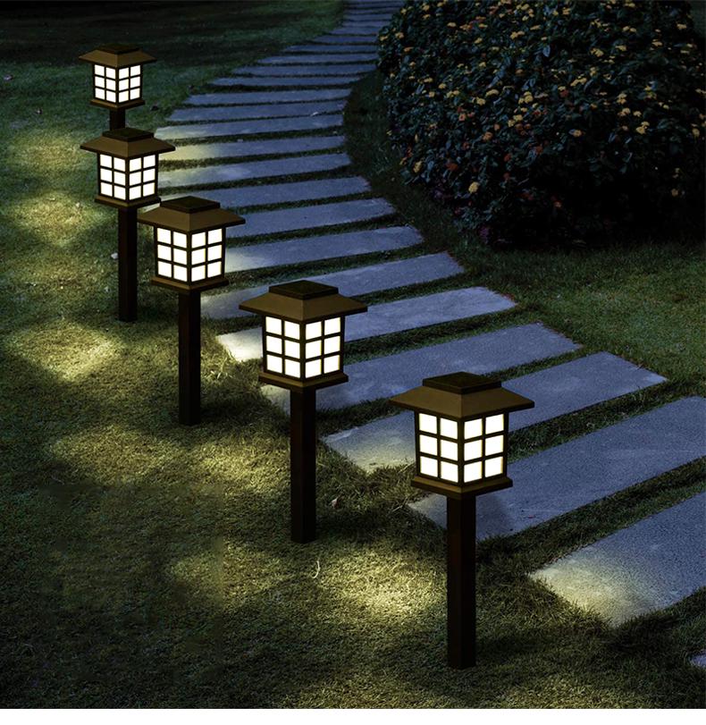 Solar Wasserdichte Außenwegleuchten - Villa, Garten, Terrasse, Rasen, Landschaftsbeleuchtung