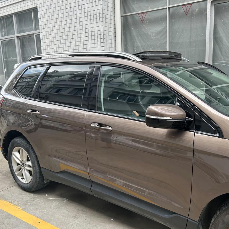 For Ford Edge 2015-2018 SUV Window Chrome Delete Blackout ABC Pillars Glossy Black Stickers