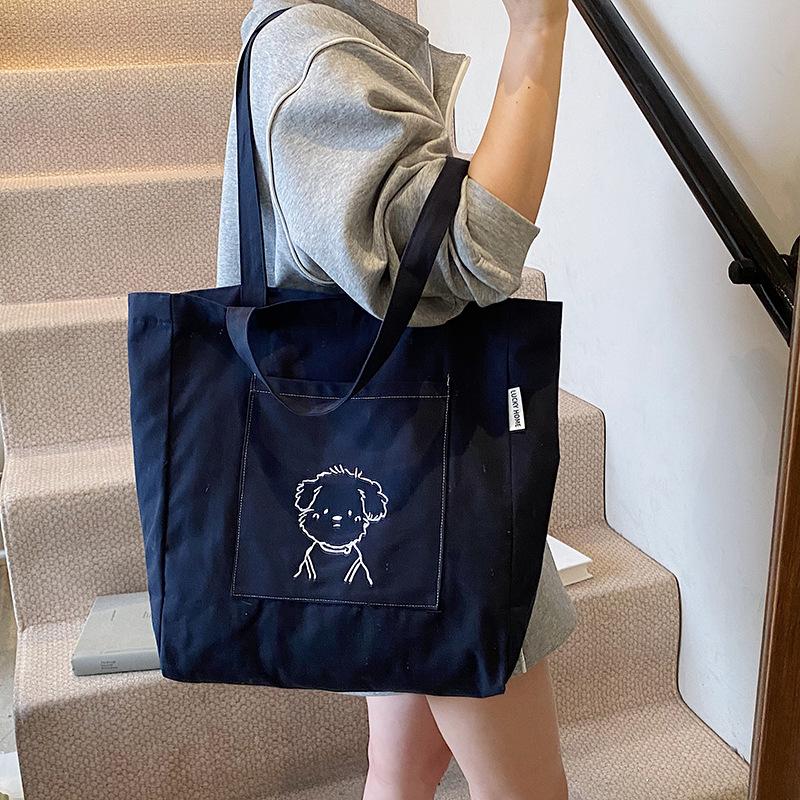 New Printed Large-capacity Shoulder Bag Women's Versatile Casual Commuter Tote Bag