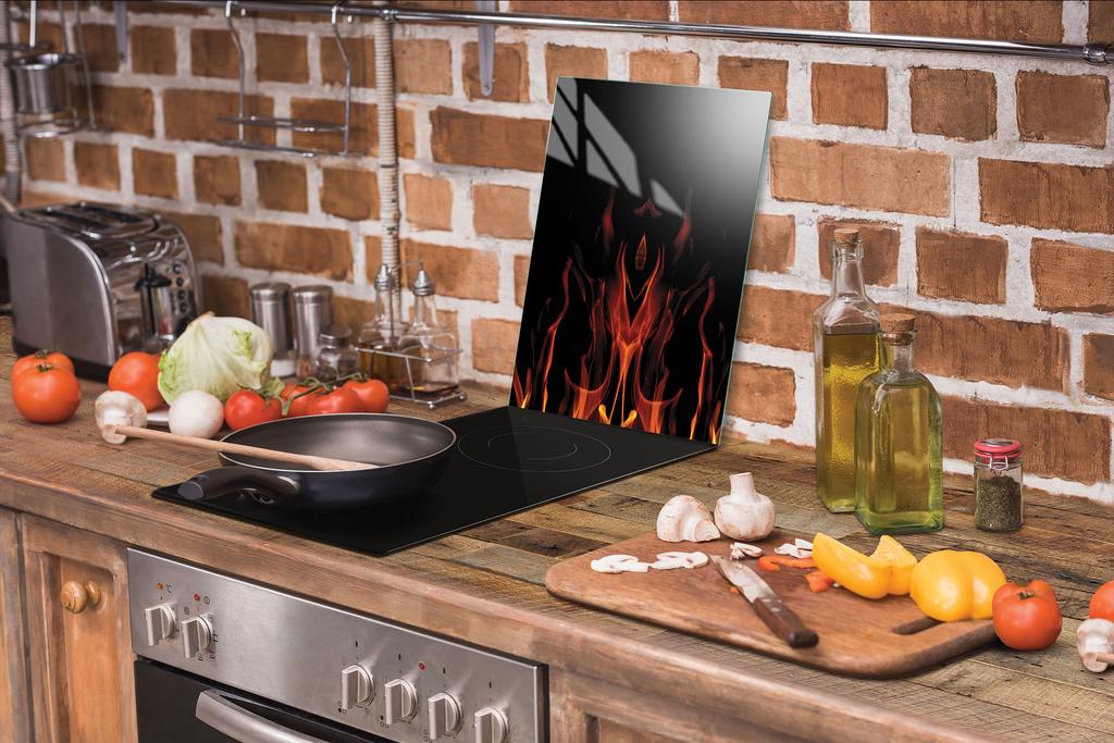 TABLA DE CORTAR DE CRISTAL 35x52 FUEGO