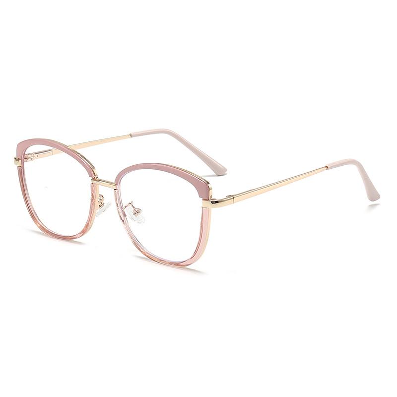 Retro Cat Eye Clear Anti Blue Light Glasses TR90 Spring Hinge Women Men Computer Goggles Optical Frame