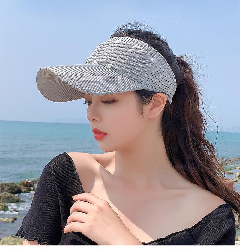 New Women Hollow Out Knit Dome Bucket Hat Wide Brim Foldable Beach Caps Summer Sun Hat Outdoor Baseball Cap