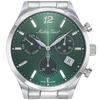 Mathey-Tissot Orologio da uomo Urban Chrono in acciaio inossidabile con quadrante verde al quarzo H411CHAV