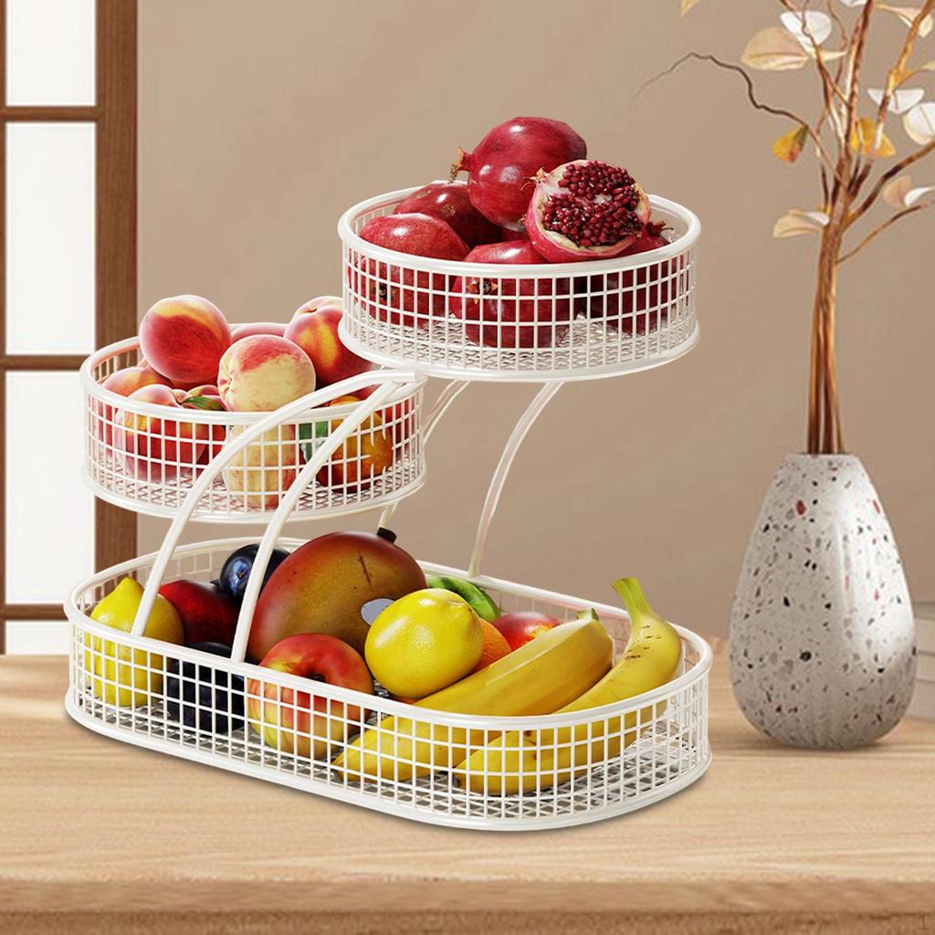 Stojan na ovoce, Koš, Nádoba, Víceúčelová, Moderní mísa, Úložný stojan na pult, k jídelnímu stolu