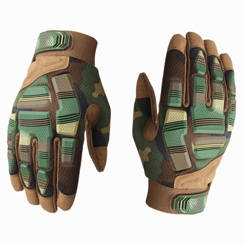 B33 Full Finger Outdoor Tactical Gloves Hand Back Protection Sports Gloves Anti-slip Wear-Resistant Training Cycling Gloves