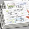 60 Sheets Notebook Side-Bound Journal Multi-functional Lined Notebook  Note-Taking