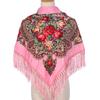 Women's Retro Ethnic Print Tassel Shawl and Headscarf