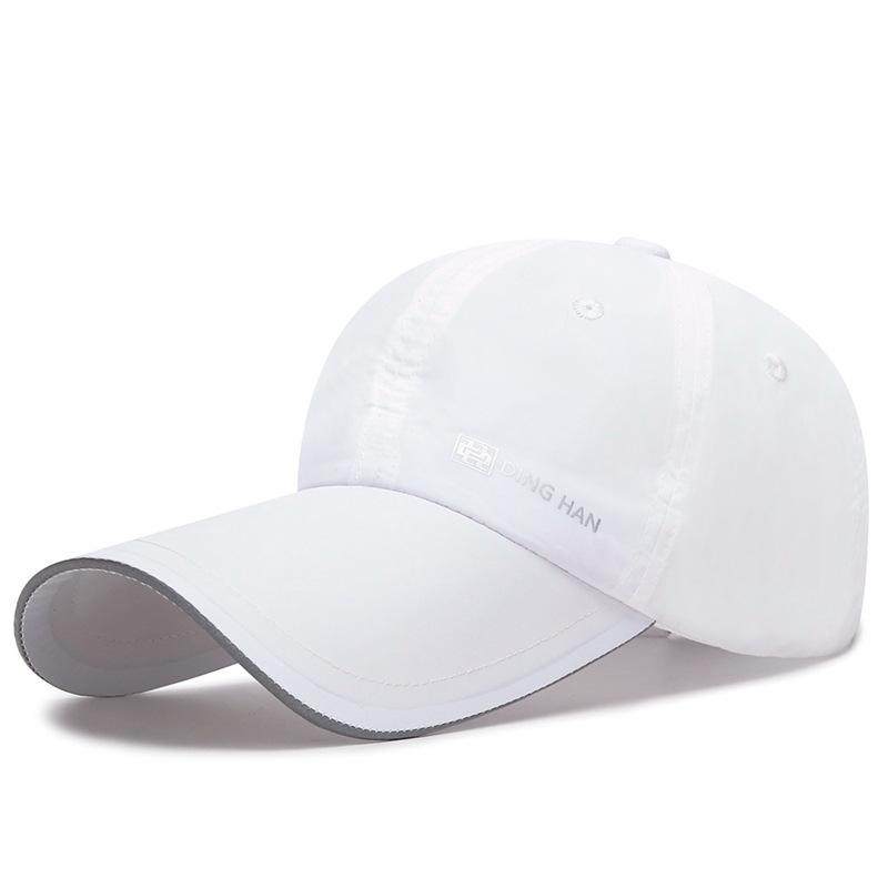 Spring Summer Men Women Long-Brimmed Baseball Cap Night Travel Reflective Sunshade Sunscreen Quick-Drying Cap