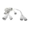 Waterproof Extension Cable with 3 Pin Plug Y Split Lighting Connector E22 Outdoor Lighting Cable Easy To Install