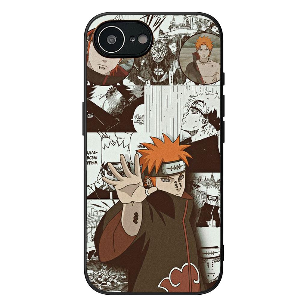konan Narutos Pain Akatsuki Casing Phone Cover for Apple iPhone 17 16 14 15 Pro Max Plus 15+ 16E XR ProMax Air 16+ Soft Case