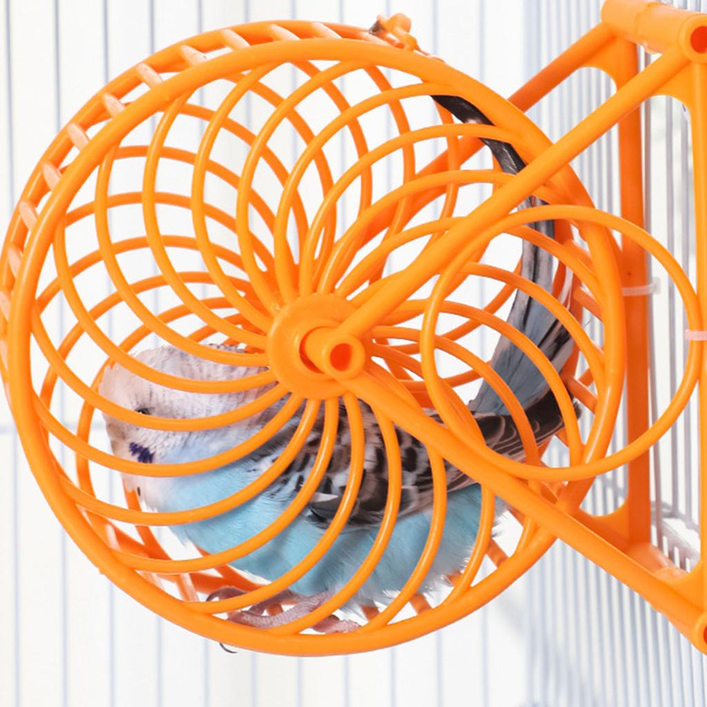 Exercise Wheels Bird Treadmills for Budgerigars Training with Large Entrance for Cage Birds Training Toy Wheels