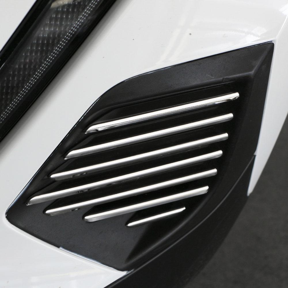 For Peugeot 2008 2019-2023 E2008 2020-2022 Stainless Fog Light Lamp Cover Trim Sitcker Grille Decorative Strips Car Accessories