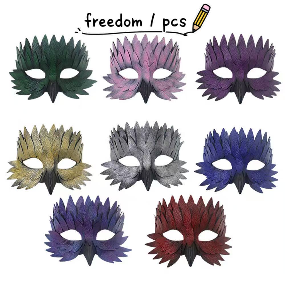 

Элегантная маска на Хэллоуин в виде птичьего клюва, полумаска кошки, совы, маска из перьев для маскарадной вечеринки, карнавала, косплей-костюма, аксессуар