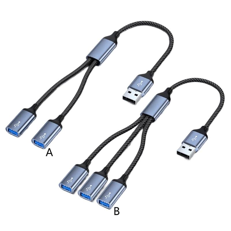 USB C Hub Adapters with Various Port Perfect for Simultaneous Charging and Data Transfer Aluminum Alloy Portable Design