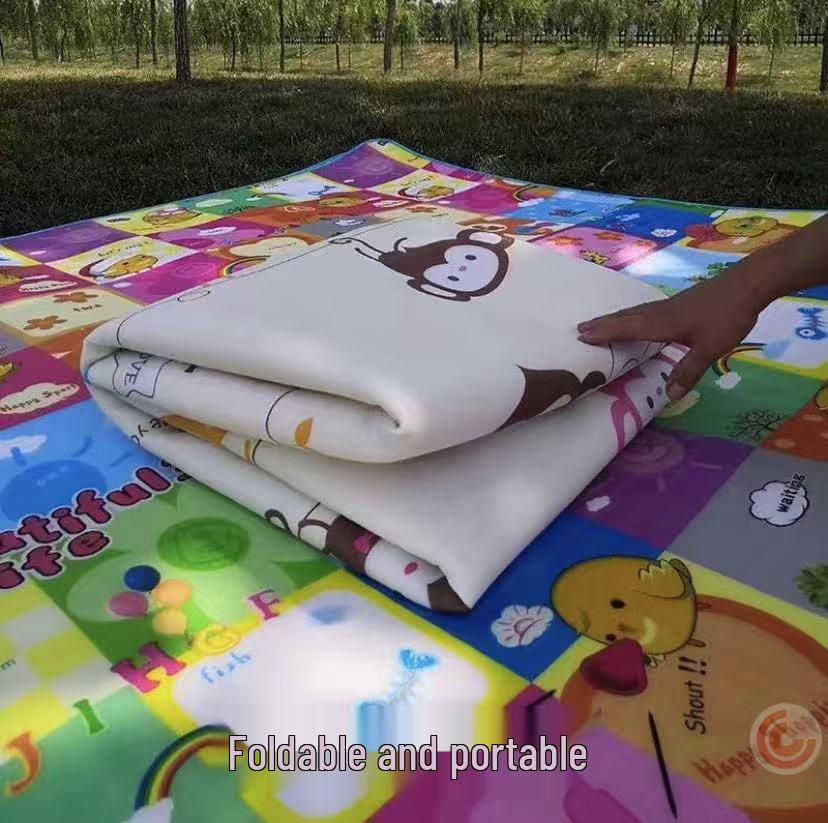 Aluminum Foil Waterproof Camping & Crawling Mat - Moisture-proof, Double-sided, Thickened, Portable