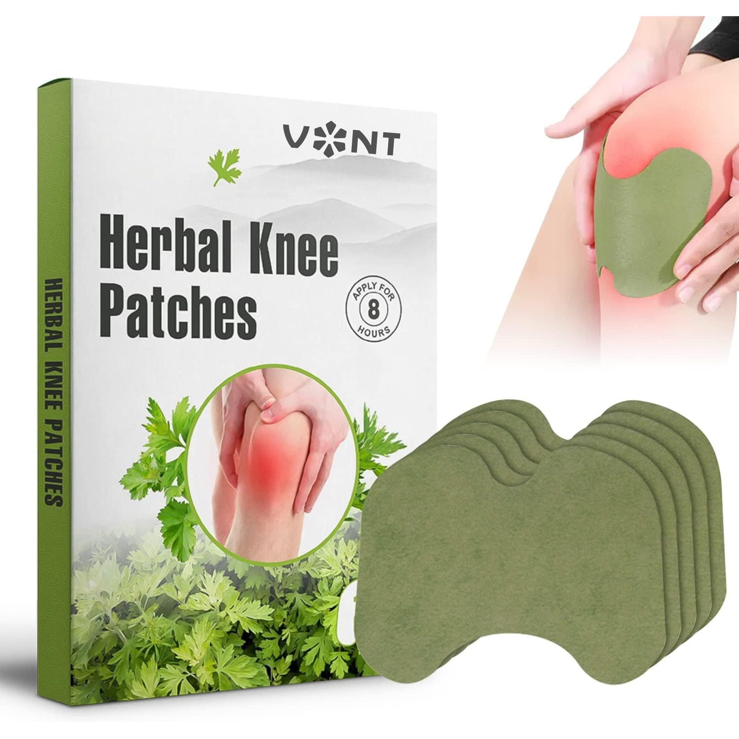 VONT Herbal Knee Pain Relief Patches 40 pcs Arthritis Inflammation Patch Sticker | Instant Relief from Pain | Joint Knee Pain Relief Products Natur
