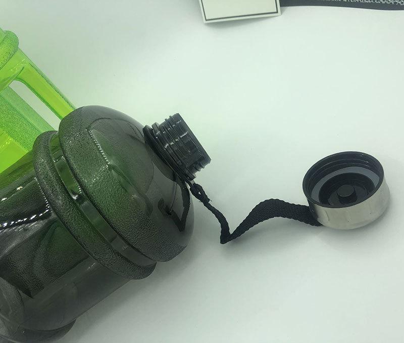 2,2 l Tragbare Hantel-Wasserflasche für Fitnessstudio und Fitness