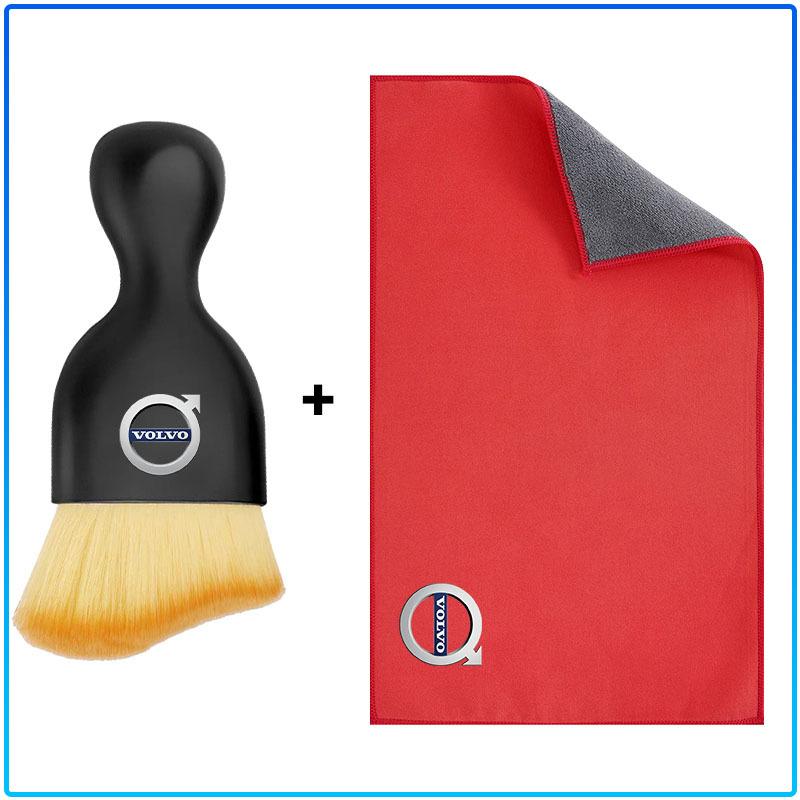 Car Cleaning Soft Brush Car Wash Towel Microfiber Cleaning Rag Cloth Car Goods For Volvo C70 S40 S50 S60 S70 S80 S90 V40 V50 V60 V90 XC40 XC60 XC90