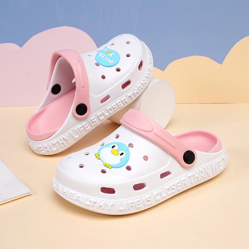 Duck Cartoon Trendy Summer Footwear Soft Nonslip Eva Clogs For Kids Of All Ages