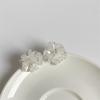Anna SS 3D Flower Bouquet Stud Earrings - Korean-style Floral Earrings for Women, Super Fairy Design, Elegant Ear Accessories.