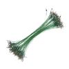 100PCS Fishing er Swivels Snap Anti Corroison Hard Steel Wire er for Saltwater 30cm /