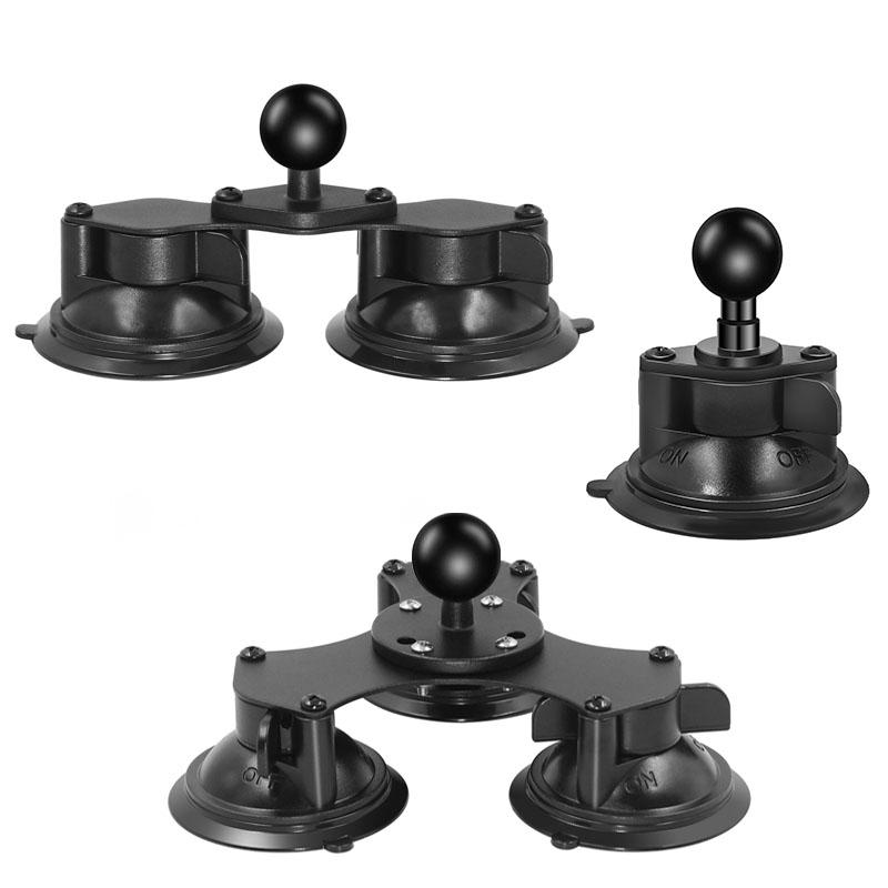 1" Ball Head Mount Suction Cup Mobile Phone Holder for Ram 25mm Double /Triple Suction Cup Car Bracket Windshield Dashboard RAM