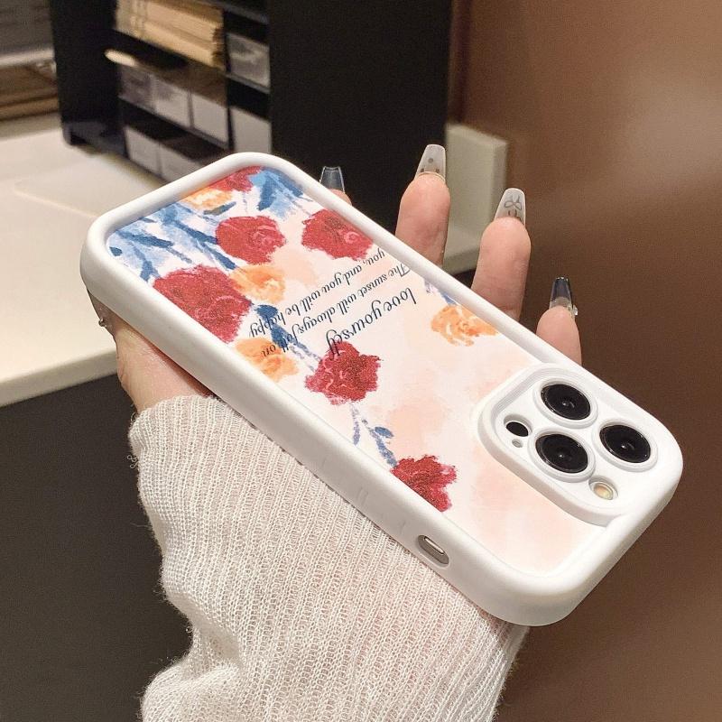 Rose Graphic Phone Case For iPhone 16E 16 15 14 13 12 11 X XR XS SE 2022 8 7 Plus Pro Max 12 13 Mini TPU Shockproof Back Cover