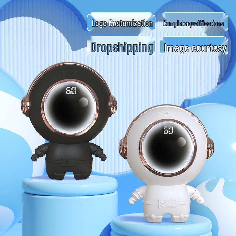 Încălzitor de Mâini Electric USB Astronaut - Drăguț, Portabil, Fără Apă, Cadou Ideal de Iarnă.