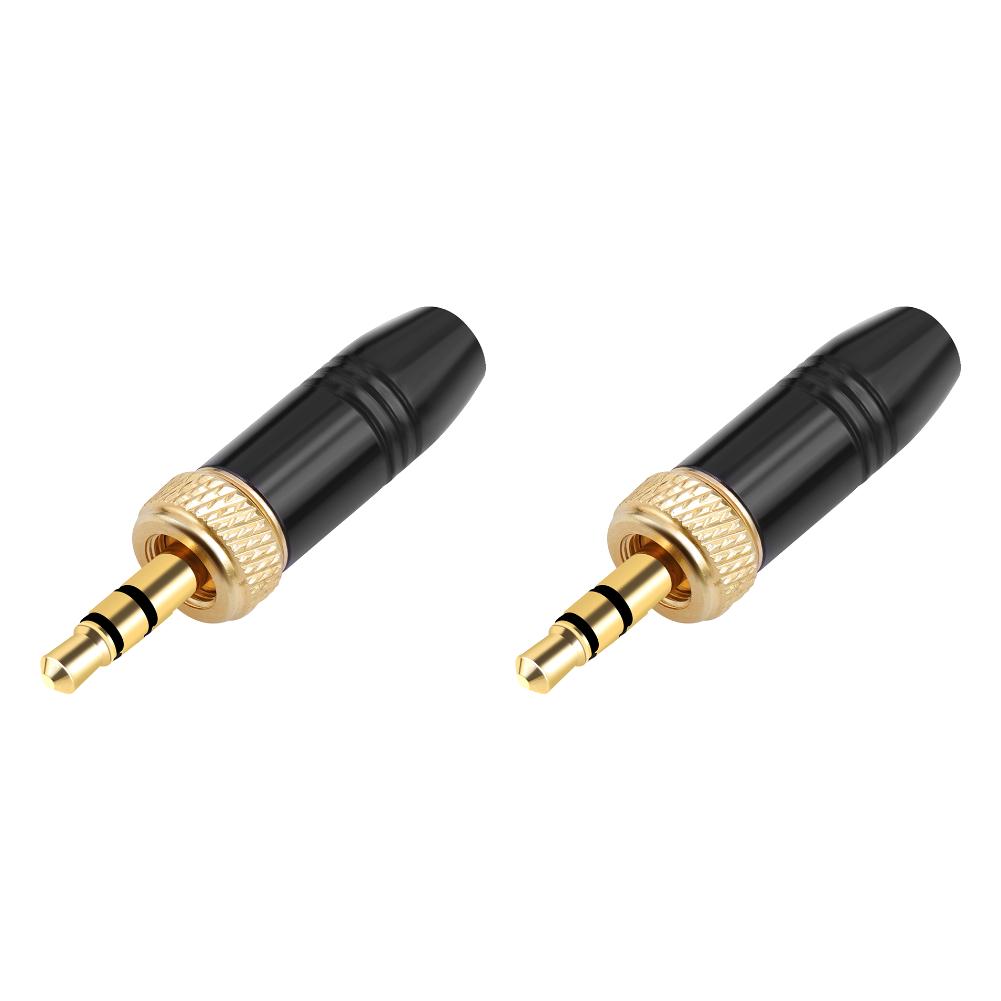 3.5mm Audio Plug with M6 Internal Thread Stereo Headphone Audio Plug Stereo Headphone Jack Male for Sennheiser Microphone