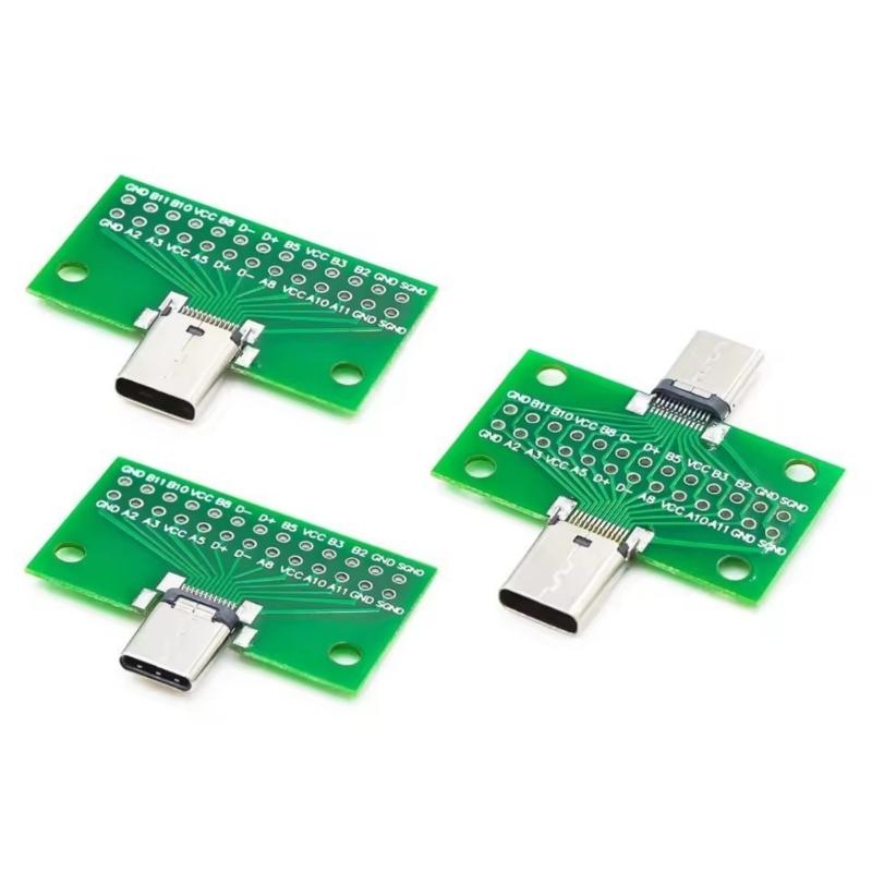 Reversible USB Type C 3.1 Test Interfaces Board 2x13Pin to 2.54mm Connectors Adapter for Device Testing