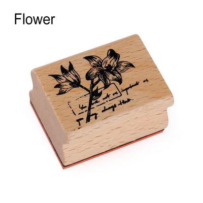 Fashion Stamping For Letters Diary Craft Scrapbooking DIY Animal Stamps Wooden Rubber Stamps