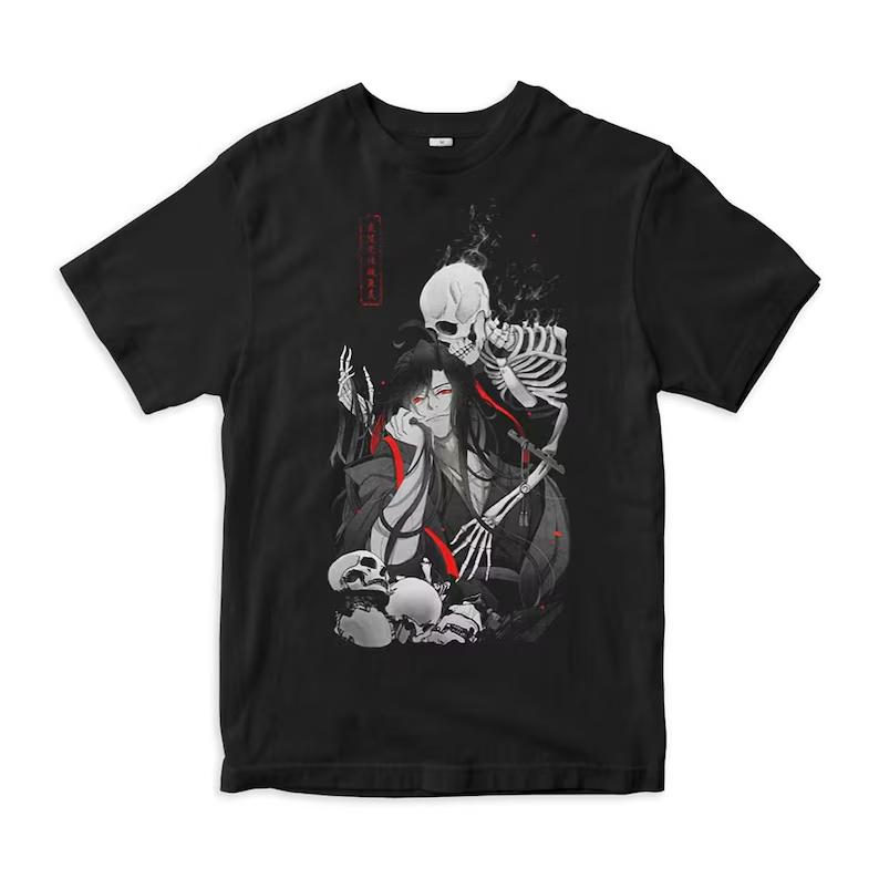 Grandmaster of Demonic Cultivation Graphic T-shirt Vintage Washed Anime Merch Harajuku Unisex Oversized Short Sleeve Tee Tops