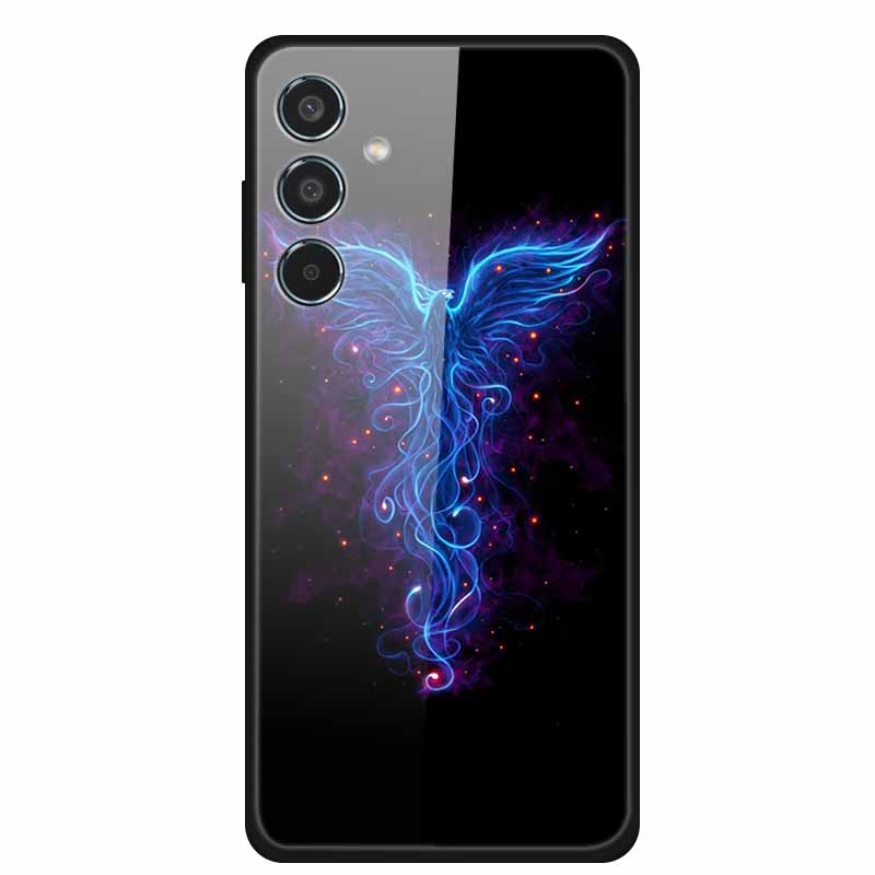 Tempered Glass Case For Samsung S25 Plus Case S 25 Plus Hard Back Cover For Samsung Galaxy A16 M55 A55 Phone Case Soft Bumper