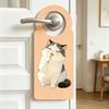Appendi Pomello Maniglia Porta Gatto Carino Cartone Animato Gatto Placca Sospesa in Acrilico per Ufficio Stanza del Dormitorio Camera da Letto Hotel Sala Riunioni