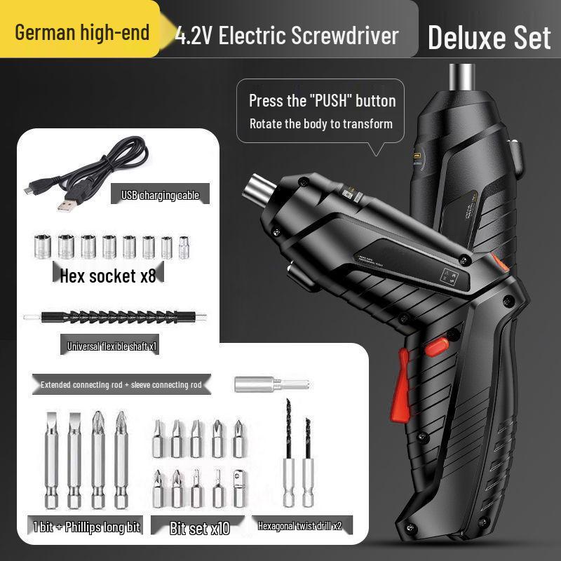 Multi-Functional Mini Electric Screwdriver & Lithium Hand Drill