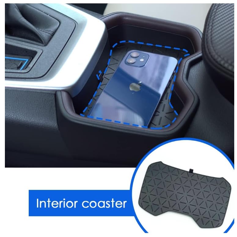Center Console Cup Holder Mat for RAV4 50 Series [Eliminates