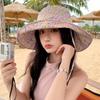 Cute floral fisherman's hat children summer outing big brim sun hat sun hat seaside beach sun hat