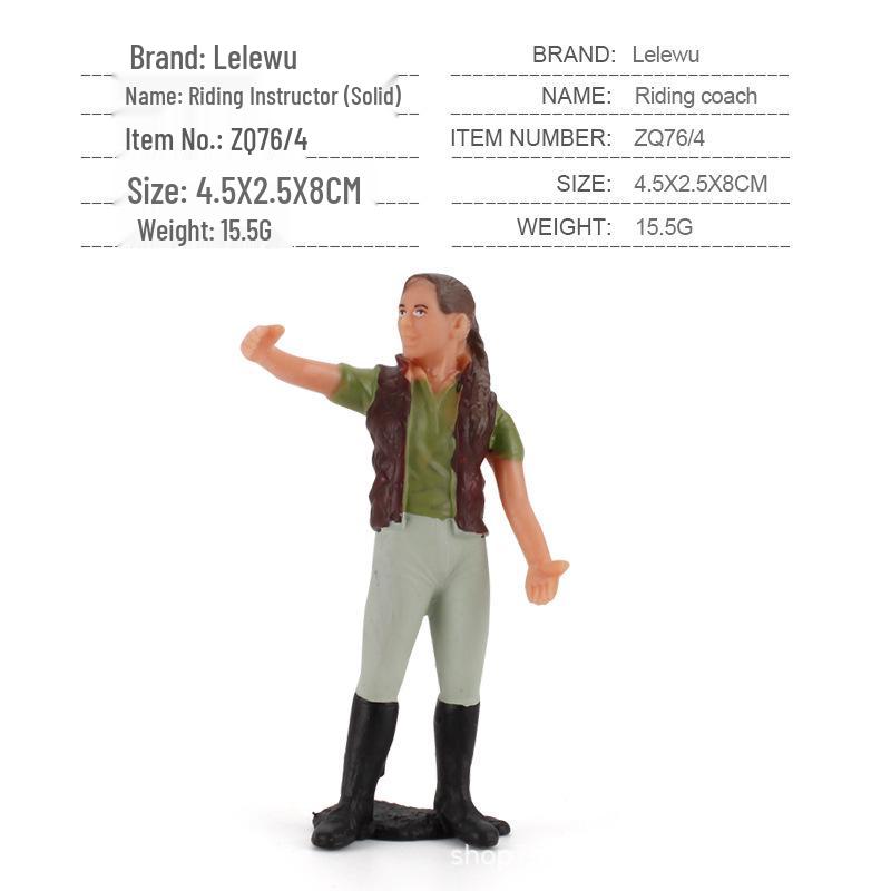 Cross-Border Farm Scene Worker Doll: Female Farmer with Shovel Ornament for Model Landscaping