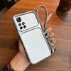 Luxury Big Window Phone Case with Lanyard for Xiaomi Redmi Note 11S 5G Premium Textured Casing