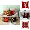 Luxurious Peach Skin Velvet Cushion Cover Featuring Santa Claus For Holiday Cheer