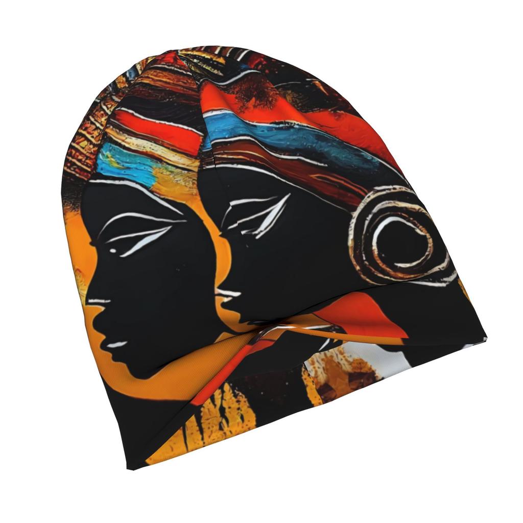 Biihudu African Tribal Hats For Women & Men - Funky Bonnet Beanie With Tribal Patterns, Ethnic Cultural For Festivals, Parties,